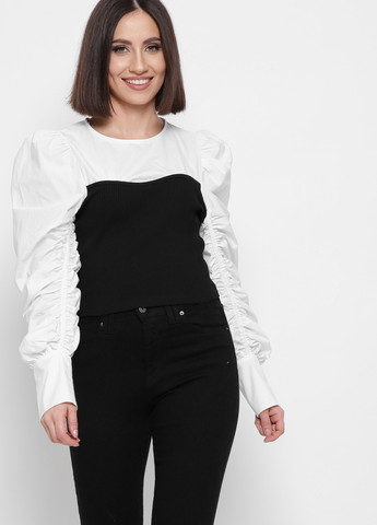 Чорно-біла блуза Carica