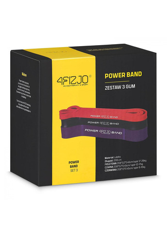 Эспандер-петля (резинка для фитнеса и спорта) Power Band 3 шт 6-26 кг 4FJ0002 4FIZJO (258544013)