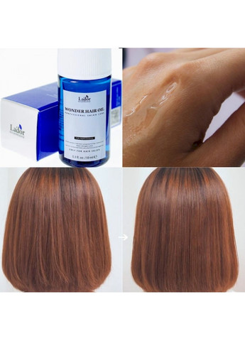 Масло Wonder Hair Oil для блеска и гладкости волос, мини-версия, 10мл LADOR (260356472)