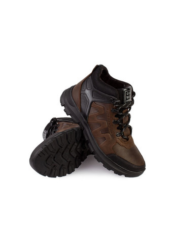 Коричневые зимние ботинки мужские бренда 9501012_(1) One Way