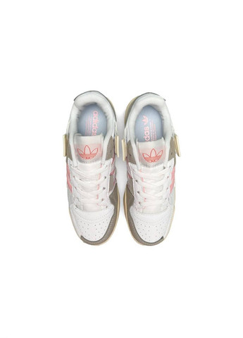 Білі осінні кросівки жіночі,вьетнам adidas Originals Forum 84 Low White Pink Grey