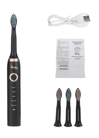 Електрична зубна щітка Shuke Чорна No Brand sk-601 (260339897)