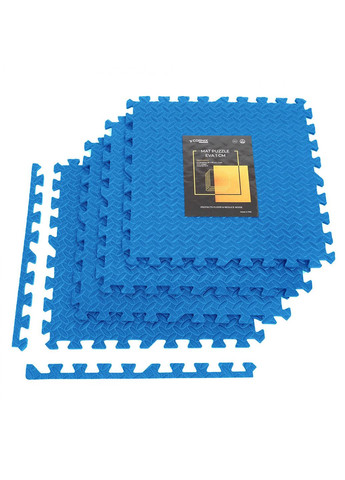 Мат-пазл (ластівчин хвіст) Cornix Mat Puzzle EVA 120 x 120 x 1 cм XR-0237 Blue No Brand (264642930)