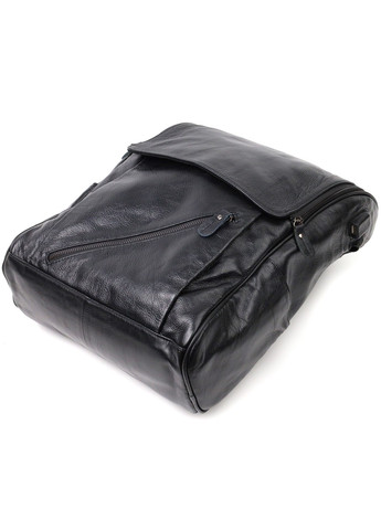 Місткий рюкзак з натуральної шкіри 22249 Чорний Vintage (267507115)