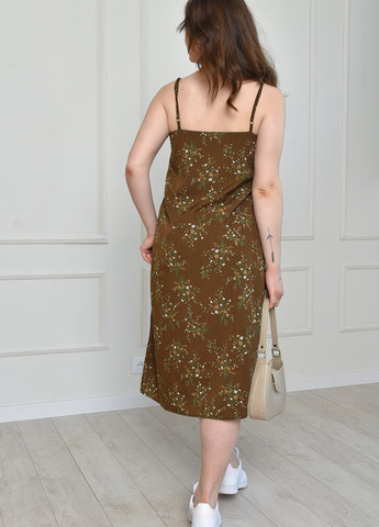 Жіночий сарафан коричневого кольору розмір 44-46 Let's Shop (258265611)