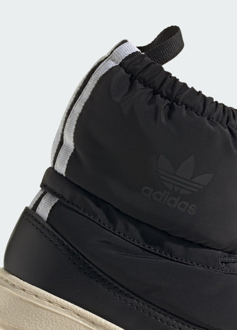 Черные спортивные осенние сапоги superstar 360 kids adidas