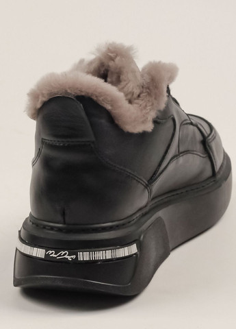 Кросівки зимові жіночі чорна шкіра Guero чорні зими (262085745)