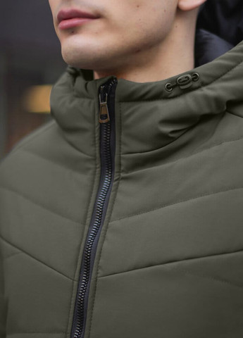 Оливковая (хаки) зимняя куртка winter jacket dzen хаки Pobedov