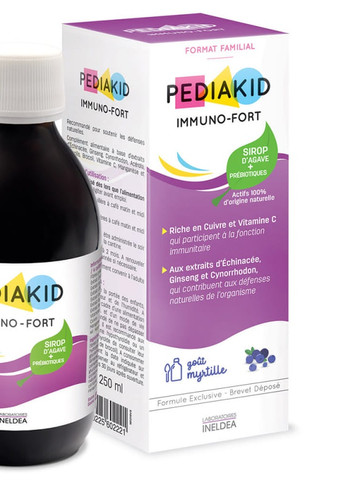 Immuno-fort 250 ml /50 servings/ Blueberry Pediakid (258498895)