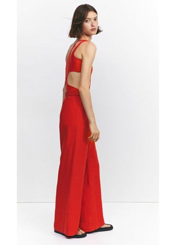 Жіночі лляні штани Н&М (55994) XS Червоні H&M (260644914)