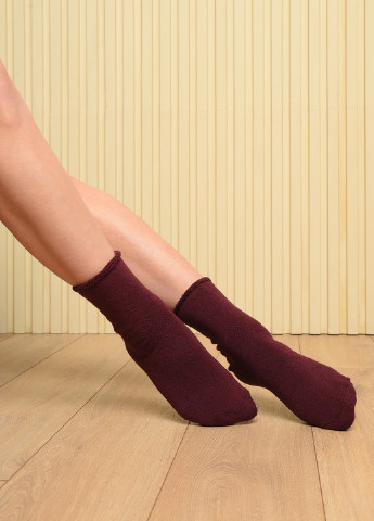 Шкарпетки махрові жіночі медичні без гумки бордового кольору розмір 36-41 Let's Shop (256627345)