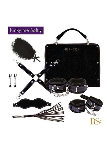 Подарочный набор для BDSM - Kinky Me Softly Black: 8 предметов для удовольствия RIANNE S (277236740)