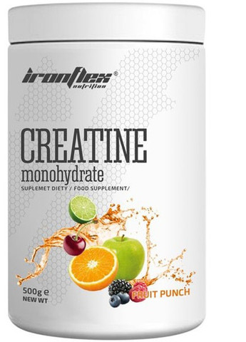 Creatine Monohydrate 500 g /200 servings/ Fruit Punch Ironflex (257285474)