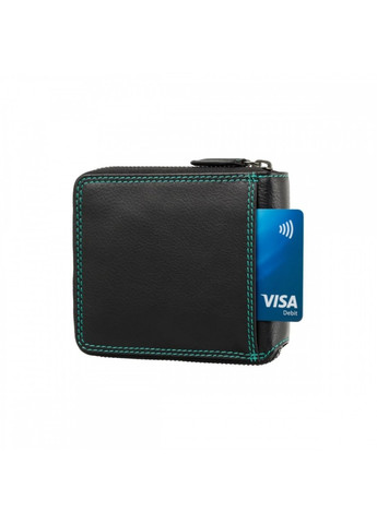 Женский кожаный кошелек с RFID защитой SP29 Picasso (Black Hawaii) Visconti (275867099)