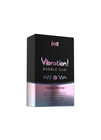 Жидкий вибратор Vibration Bubble Gum (15 мл), густой гель, очень вкусный, действует до 30 минут Intt (277236946)