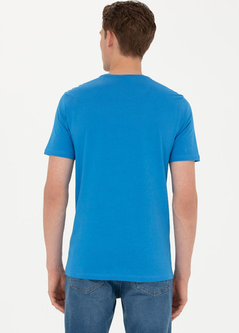Синяя футболка-футболка u.s/ polo assn. мужская для мужчин U.S. Polo Assn.