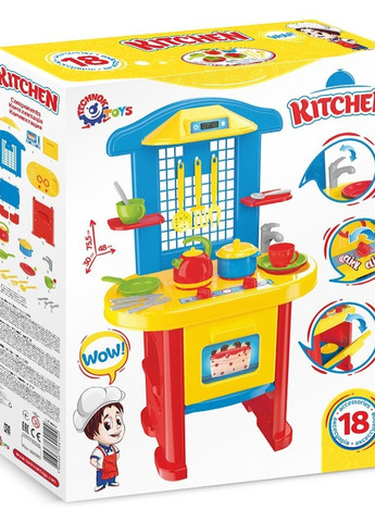 Іграшка "Кухня 3 Технок" (2124), 18 предметів ТехноК (274529233)