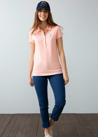 Рожева футболка u.s/ polo assn. жіноча U.S. Polo Assn.