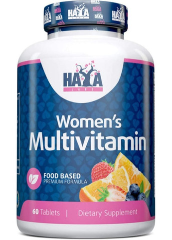 Food Based Women's Multi 60 Tabs Haya Labs (259967113)