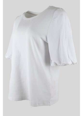 Белая летняя женская футболка белая tough chic 001388 Street One