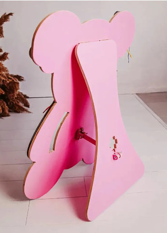 Деревянный бизикубик бизиборд развивающая игрушка в виде животного для малышей 75х63х12 см (474326-Prob) Розовая коала Unbranded (258139920)