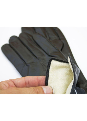 Зимние теплые черные женские перчатки из натуральной кожи BR-S (262087233)