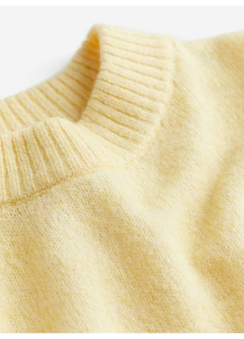 Желтый демисезонный женский свитер тонкой вязки н&м (56408) xs жёлтый H&M