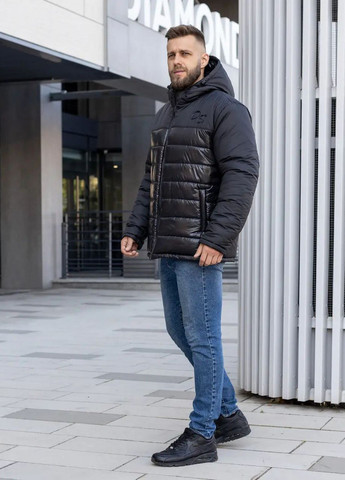 Темно-синяя зимняя зимняя мужская куртка большого размера SK