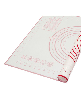 Багаторазовий термостійкий силіконовий кондитерський килимок для розкочування тіста 40х50 см A-Plus (263346511)
