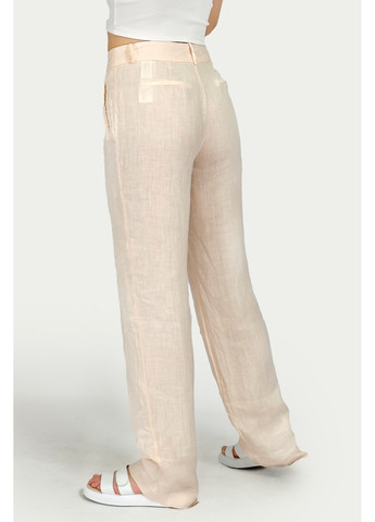 Персиковые кэжуал летние прямые брюки Zara
