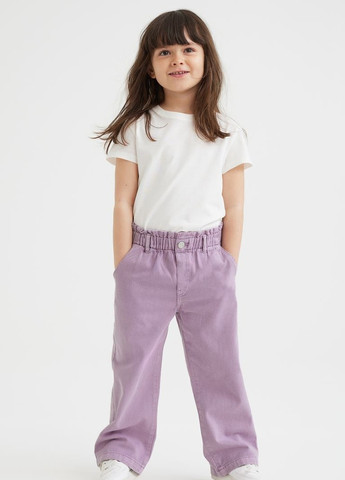 Фиолетовые демисезонные джинсы для девочки 8662 116 см фиолетовый 64257 H&M