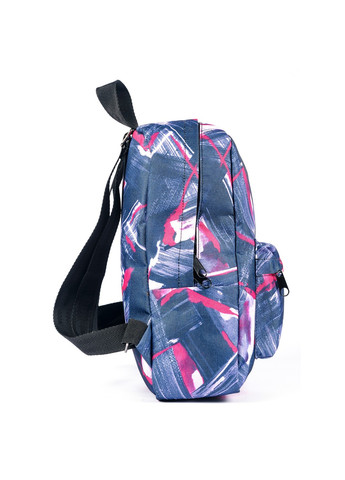 Рюкзак для детей и подростков серый с абстрактным рисунком разноцветный небольшой повседневный 7.5 литров No Brand (258591355)