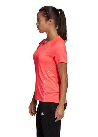 Розовая женская спортивная розовая футболка own the run (ft6450). оригинал. размер s adidas