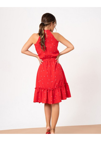Червона повсякденний сукня sa-272a червоний ISSA PLUS