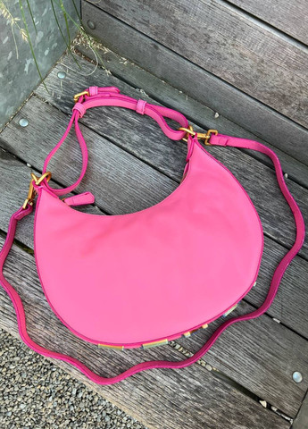 Сумка з лого Fendi hobo pink Vakko (263278678)