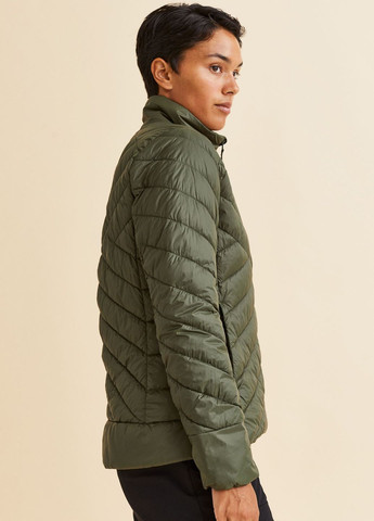 Оливкова (хакі) демісезонна легка лижна куртка H&M