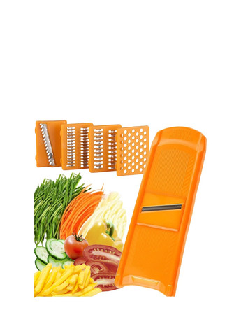 Многофункциональная овощерезка измельчитель овощей терка для корейской морковки с 6 насадками A-Plus (259569327)