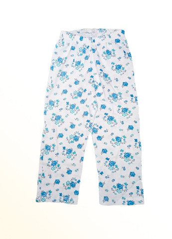 Белая всесезон пижама детская (брюки и футболка) синяя футболка + брюки Malta