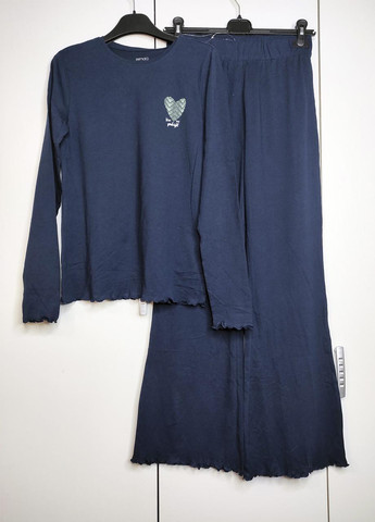 Синяя всесезон пижама женская костюм для дома Esmara