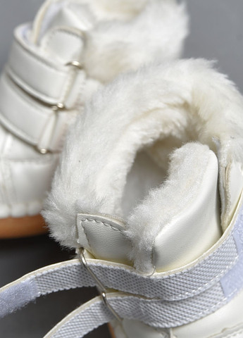 Белые кэжуал зимние ботинки детские зима белого цвета Let's Shop