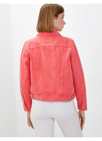 Рожева демісезонна жіноча джинсова куртка м&s (56029) s рожева M&S