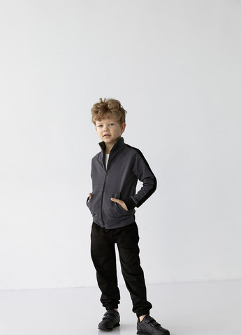 Спортивний костюм на хлопчика колір графіт з чорним 406591 New Trend (259034023)