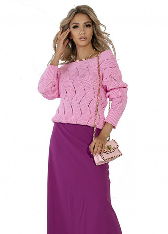 Розовый светри гарний ажурний светр (110874)19912-821 Lemanta