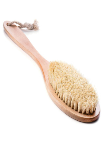 Щетка для сухого массажа сизалевая + Скраб для тела кокосовый Coconut Oil Scrub, 200 г Hillary (256747196)