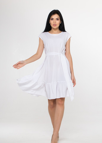 Білий повсякденний жіноча літня сукня SK