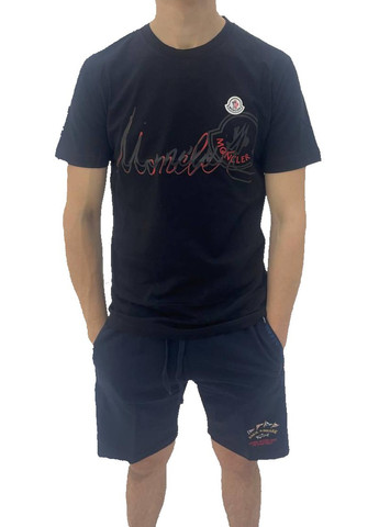 Черная футболка мужская Moncler