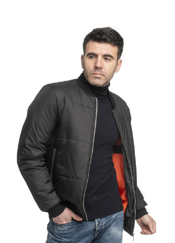Чорна демісезонна куртки демісезонні чоловічі від виробника бренд dv-men's SK