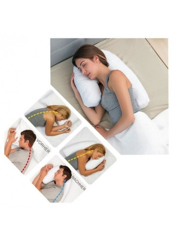 Ортопедична подушка підкова з пінополіуретану та синтетичної бавовни Good Idea side sleeper pro (259207793)