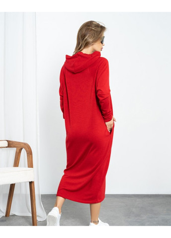 Червона повсякденний сукня 14192 червоний ISSA PLUS