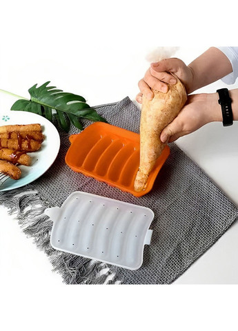 Форма для запекания выпечки силиконовая домашних хот догов, сосисок, колбасок, кебаба кебабница Kitchen Master (263931698)